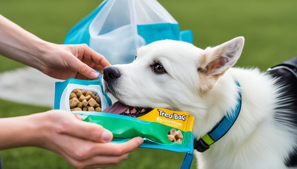 uso bolsa de entrenamiento canino